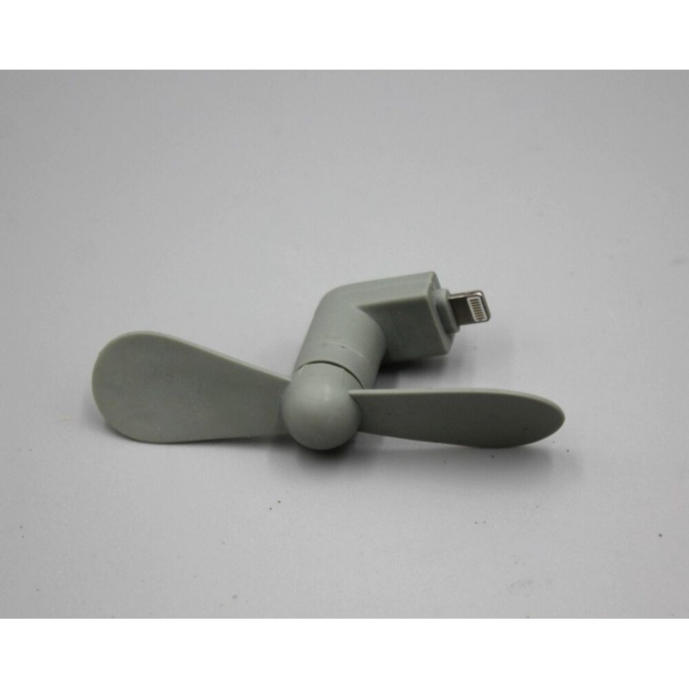 Gray Plug Life Pocket Fan 8Pin Port iPhone 6 6 Plus 7 7 Plus 8 8 Plus X UNTESTED